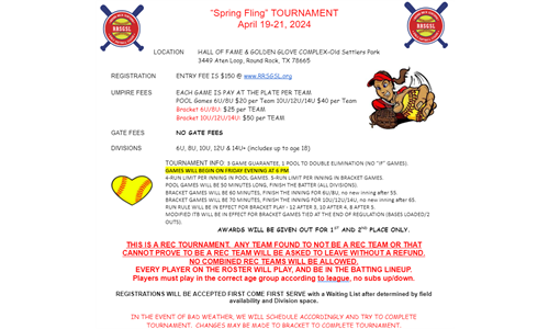 Spring Fling Tournament